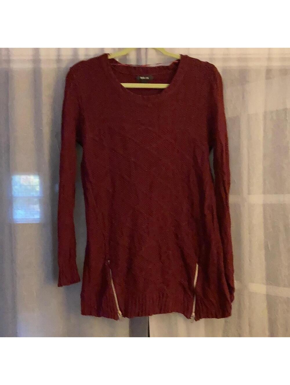 Style & Co. sweater with accent zippers
